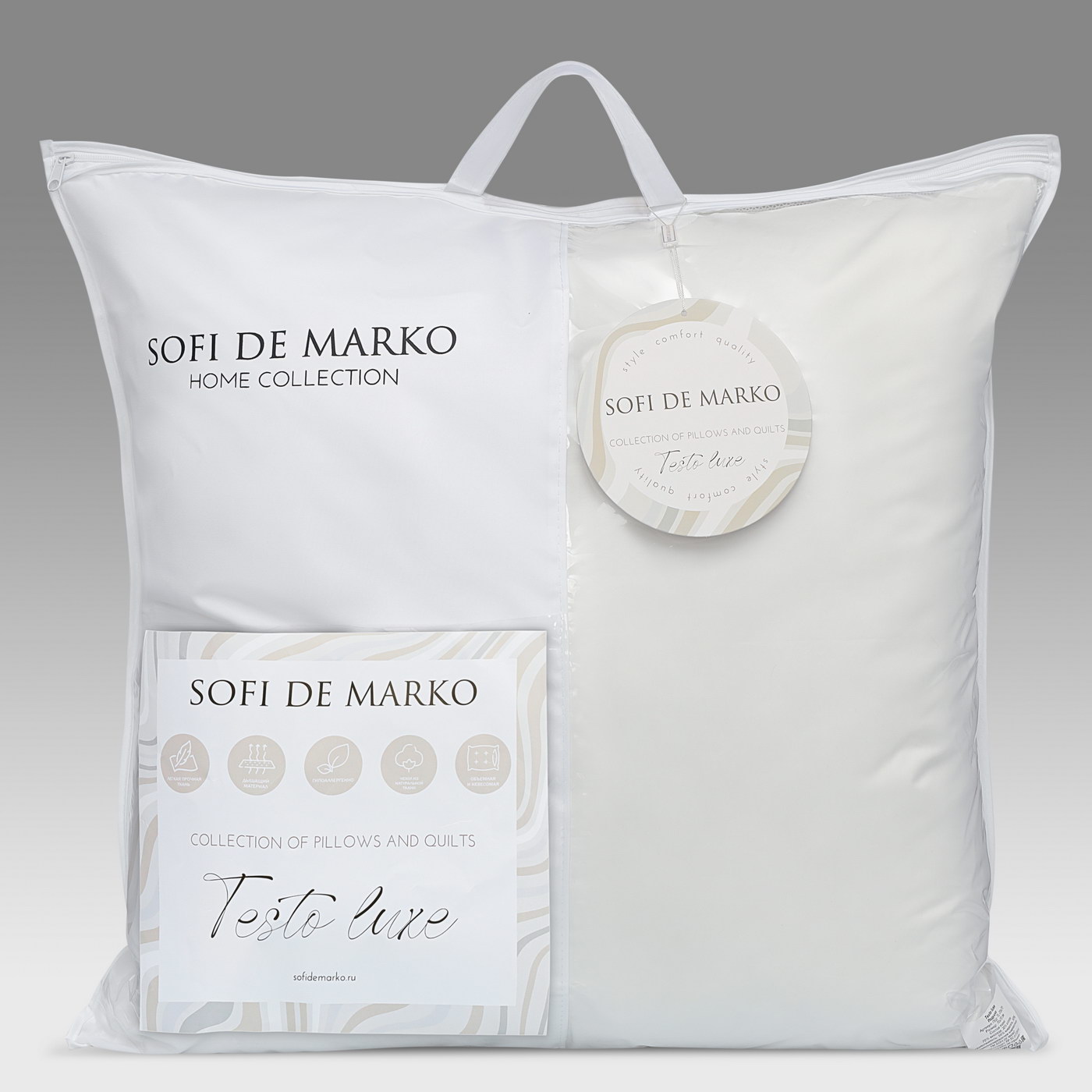 Подушка для сна Sofi de Marko Testo Luxe 70х70 / Под-TL-70х70 — фото 4