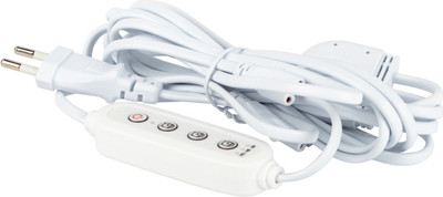 Кабель для фитосветильника ЭРА 3x IEC C7 2pin 2m+timer / Б0066933 - 