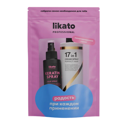 Набор косметики для волос Likato Professional Hair Gloss (дой-пак) - 