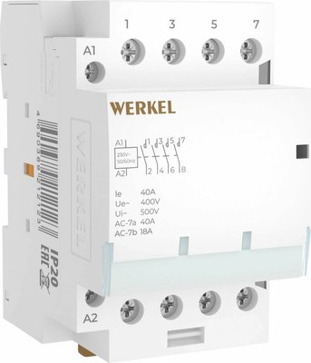 Контактор Werkel 40 A 4NO / W943M40O - 