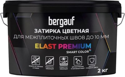 Фуга цементная Bergauf Для межплиточных швов Elast Premium (2кг, мята) - 
