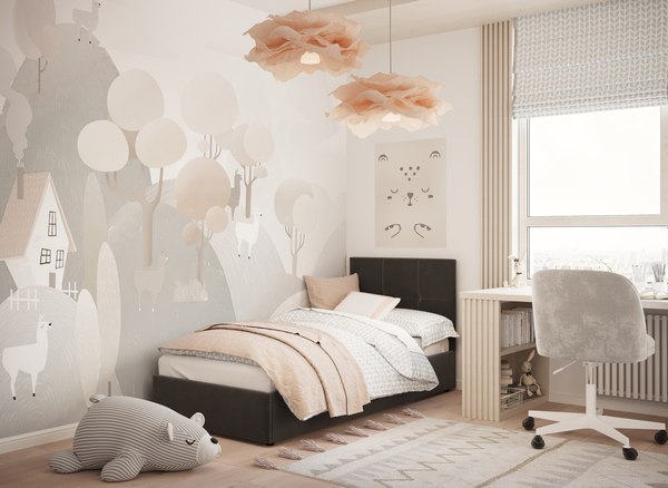 Купить Односпальная кровать Moon Family 1261 / MF012124 в Бобруйске