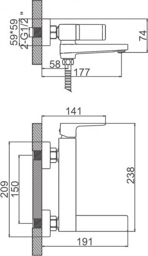Смеситель Ledeme L3173