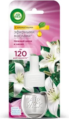 Жидкость для аромадиффузора Air Wick Нежный шелк и лилия (19мл) - 