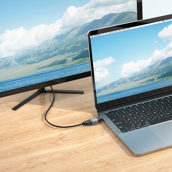 Адаптер Hoco UA33 Type-C - HDMI (металлик)