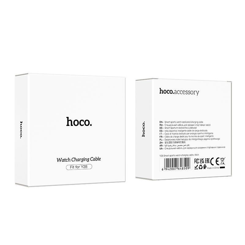 Зарядный кабель Hoco Y28 для смарт-часов (черный) — фото 4