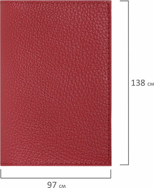Обложка на паспорт Brauberg 238865 (красный)