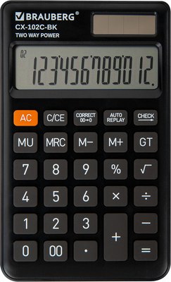 Калькулятор Brauberg 272647 (черный) - 