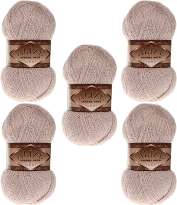 

Набор пряжи для вязания, Angora Gold Simli 20% шер., 5% мет., 75% акр. / 506