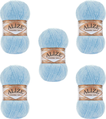 

Набор пряжи для вязания, Angora Gold 20% шерсть, 80% акрил / 953