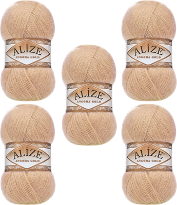 

Набор пряжи для вязания, Angora Gold 20% шерсть, 80% акрил / 95