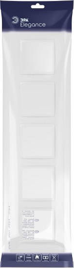 Рамка для выключателя ЭРА Elegance 14-5015-01 Classic / Б0060591 (белый)