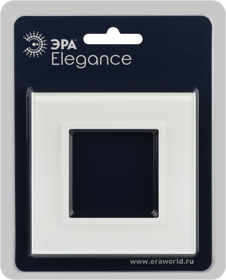Рамка для выключателей и розеток ЭРА Elegance 14-5101-01М / Б0065832 (белый матовый)