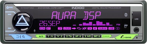 Бездисковая автомагнитола AURA Indigo-879DSP MKII