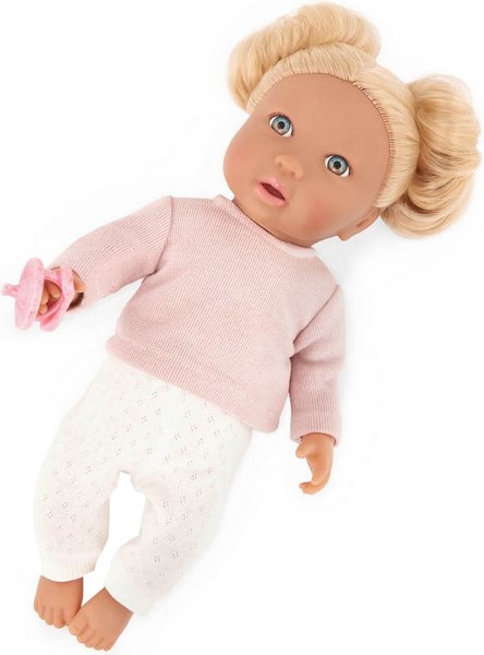 Пупс с аксессуарами LullaBaby Со светлыми волосами в розовой кофте / LBY7270