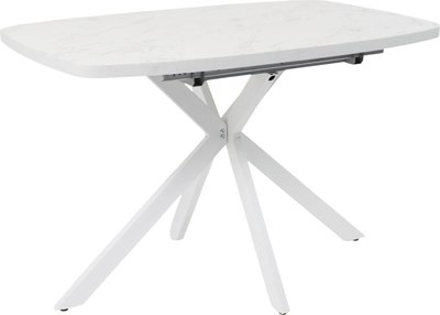 Обеденный стол Listvig Philip T32 / 116-155.5х77 (сабия/белый) - 