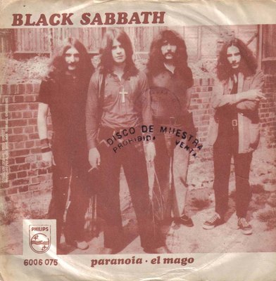 Виниловая пластинка Second Records Black Sabbath - Paranoia (BBC Sunday Show 26th April 1970) LP (9003829988550) - 