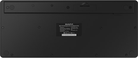 Клавиатура Maxvi KWS-03 Mini (черный)
