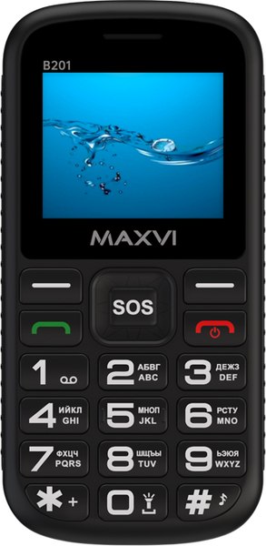 Мобильный телефон Maxvi B201 (черный)
