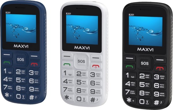 Мобильный телефон Maxvi B201 (черный)