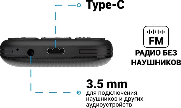 Мобильный телефон Maxvi B201 (черный)