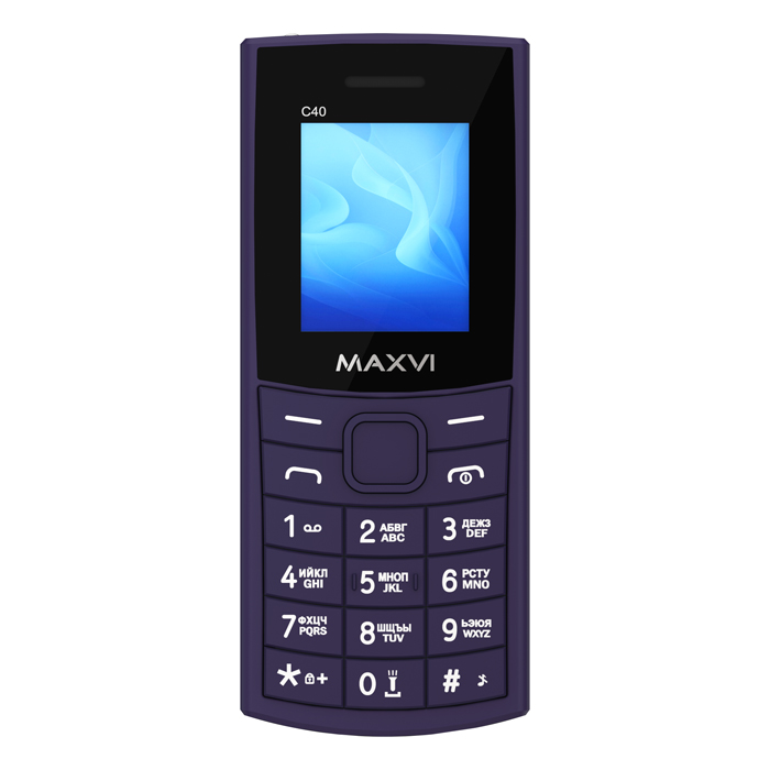 Мобильный телефон Maxvi C40 (фиолетовый) — фото 2