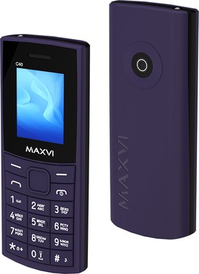 Мобильный телефон Maxvi C40 (фиолетовый) - 
