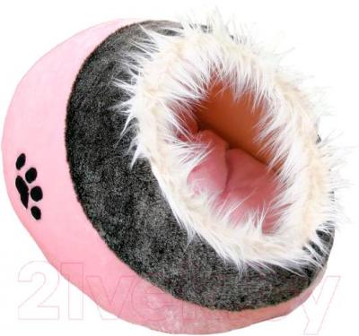 Домик для животных Trixie Minou 36301 (серо-розовый) - общий вид