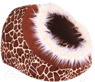 Домик для животных Trixie Minou 36302 (леопардово-коричневый) - общий вид