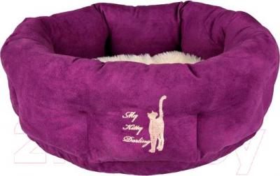 Лежанка для животных Trixie My Kitty Darling 36911 (фиолетово-кремовый) - общий вид