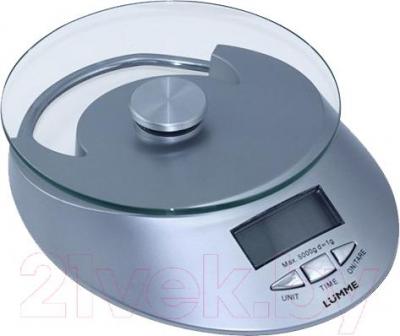 Кухонные весы Lumme LU-1320 (серебристый) - общий вид
