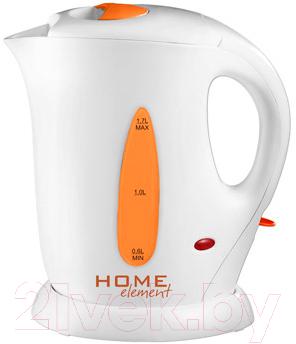 Электрочайник Home Element HE-KT109 (бело-оранжевый) - общий вид