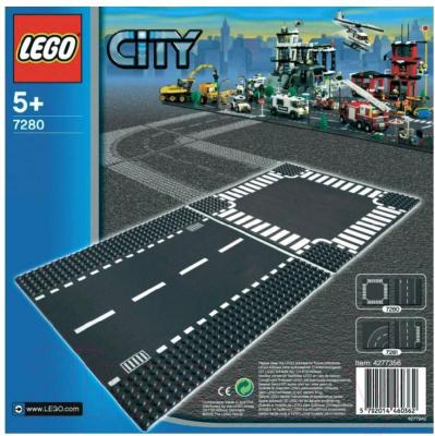 Элемент конструктора Lego City Прямая дорога и перекрёсток (7280)  - упаковка