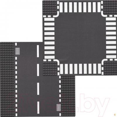 Элемент конструктора Lego City Прямая дорога и перекрёсток (7280)  - общий вид