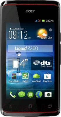 Смартфон Acer Liquid Z7 Z200 (черный) - общий вид