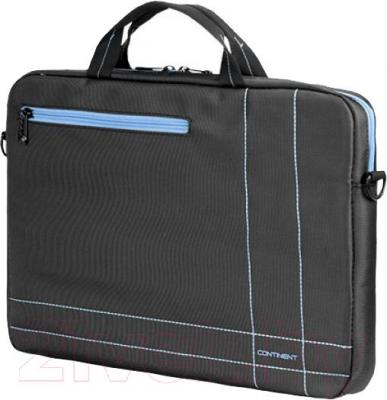 Сумка для ноутбука Continent CC-201GB (серый/голубой) - общий вид