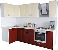 

Готовая кухня Хоум Лайн, Кристалл Люкс 1.2x2.7