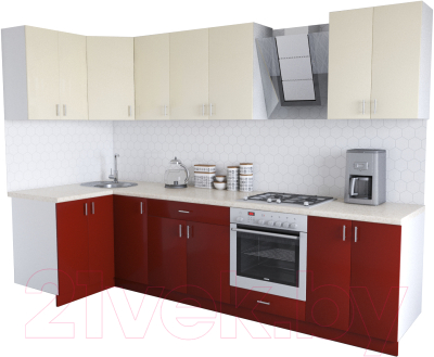 

Готовая кухня Хоум Лайн, Кристалл Люкс 1.2x3.0