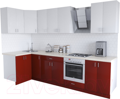 

Готовая кухня Хоум Лайн, Кристалл Люкс 1.2x3.0