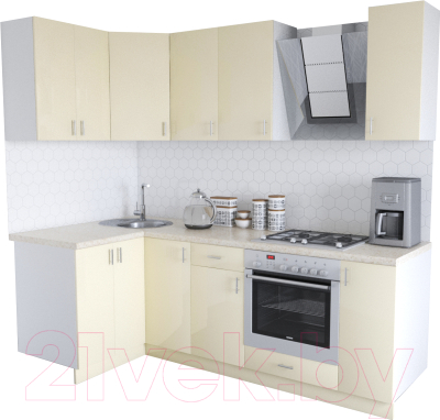 

Готовая кухня Хоум Лайн, Кристалл Люкс 1.2x2.3