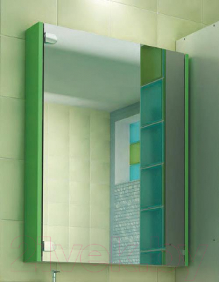 Шкаф с зеркалом для ванной Triton Эконом-60 (салатовый)