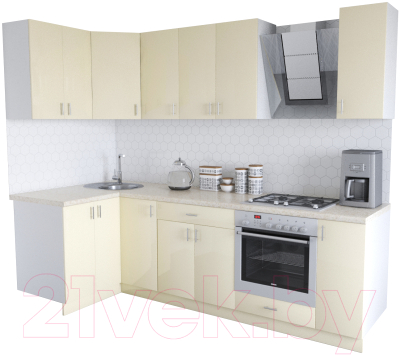 

Готовая кухня Хоум Лайн, Кристалл Люкс 1.2x2.6