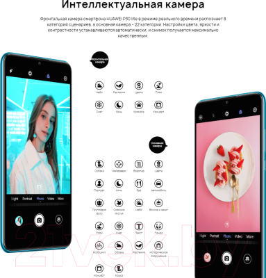 Смартфон Huawei P30 Lite 128Gb / MAR-LX1M (насыщенный бирюзовый)