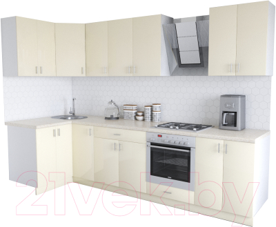 

Готовая кухня Хоум Лайн, Кристалл Люкс 1.2x3.0
