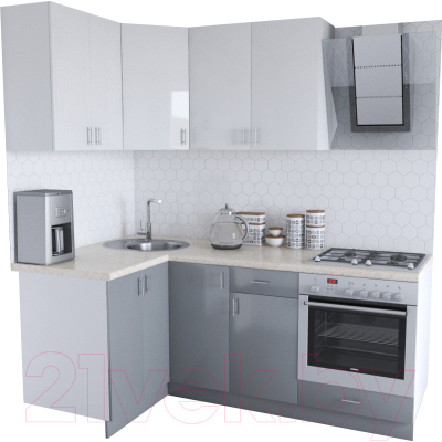 

Готовая кухня Хоум Лайн, Кристалл Люкс 1.2x2.0