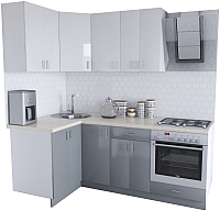 

Готовая кухня Хоум Лайн, Кристалл Люкс 1.2x2.1