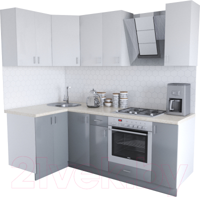 

Готовая кухня Хоум Лайн, Кристалл Люкс 1.2x2.2