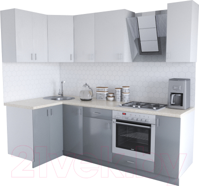 

Готовая кухня Хоум Лайн, Кристалл Люкс 1.2x2.4