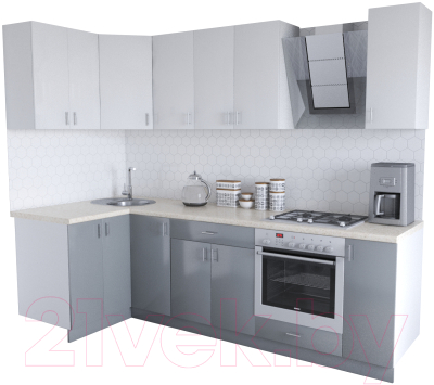 

Готовая кухня Хоум Лайн, Кристалл Люкс 1.2x2.6