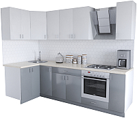 

Готовая кухня Хоум Лайн, Кристалл Люкс 1.2x2.7